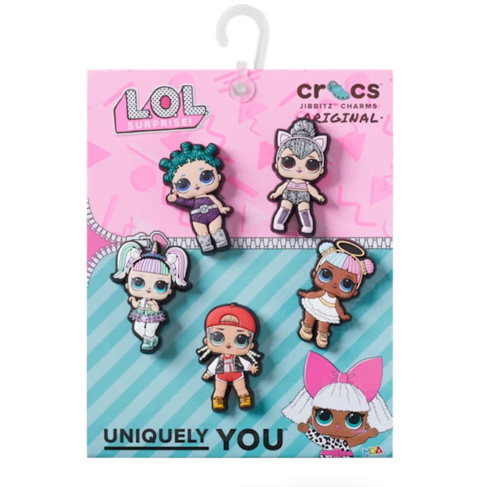 LOL SURPRISE! 5-PACK Jibbitz™ Charms, NWT